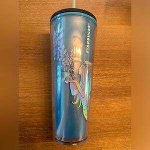 Blue Starbucks mermaid cup
